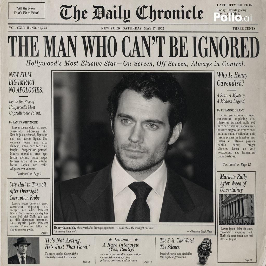 Create the most realistic front page design of a vintage newspaper featuring ...