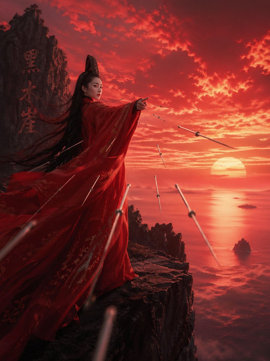 东方不败武侠角色海报