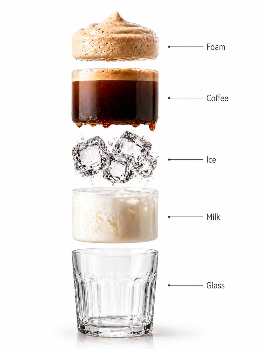 Iced Coffee Product Infographic